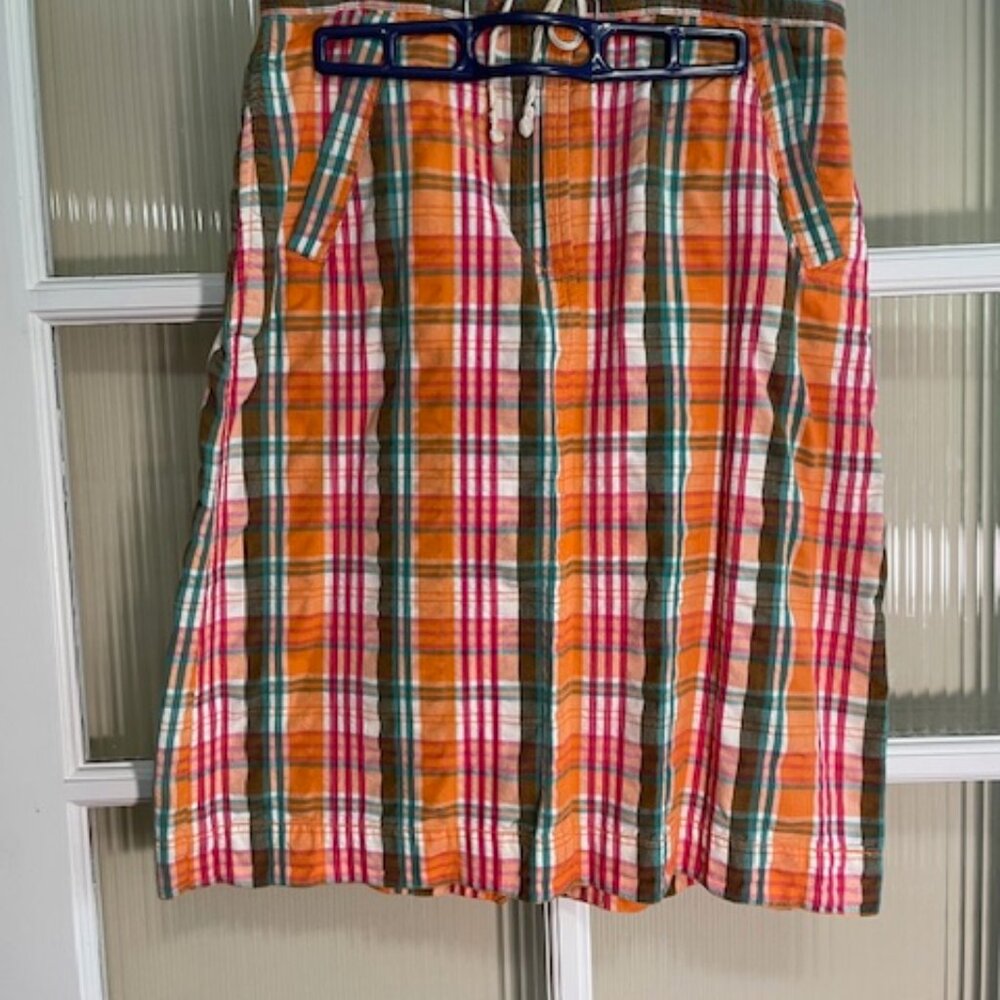 Women's Orvis Skirt Orange Plaid